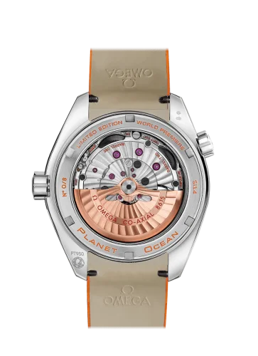 Omega Omega - 232.93.44.22.99.001 Seamaster Planet Ocean 600M Co-Axial 43.5 GMT Platinum / Orange / Alligator