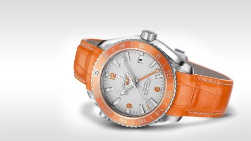 Omega Omega - 232.93.44.22.99.001 Seamaster Planet Ocean 600M Co-Axial 43.5 GMT Platinum / Orange / Alligator