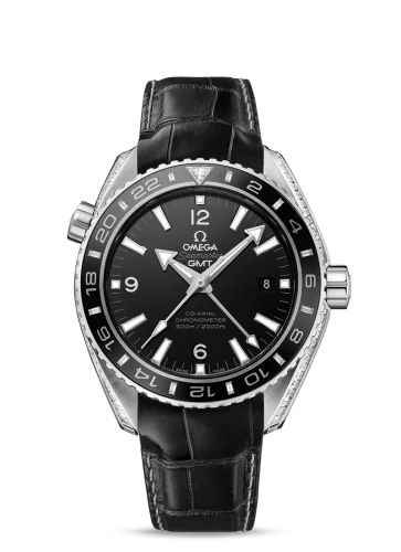 Omega Omega - 232.98.44.22.01.001 Seamaster Planet Ocean 600M Co-Axial 43.5 GMT Platinum / Diamond / Black / Alligator
