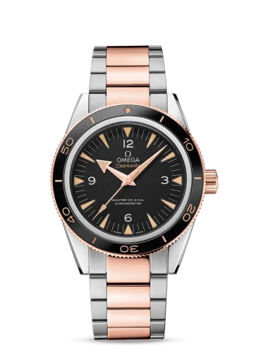 Omega - 233.20.41.21.01.001 Seamaster 300 Master Co-Axial Stainless Steel  / Sedna Gold / Black / Bracelet