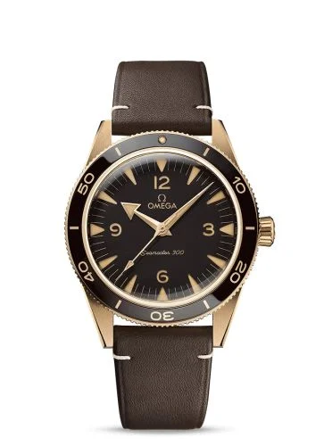 Omega - 234.92.41.21.10.001 Seamaster 300 Master Chronometer  Bronze Gold / Brown / Strap