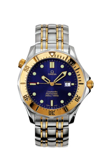 Omega - 2342.80.00 Seamaster Diver 300M Quartz 41 Stainless Steel / Yellow Gold / Blue / Bracelet