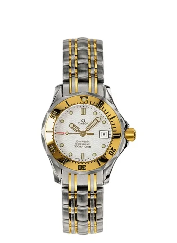 Omega Omega - 2382.20.00 Seamaster Diver 300M Quartz 28 Stainless Steel / Yellow Gold / White / Bracelet