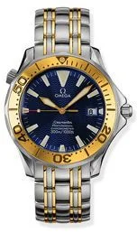 Omega - 2453.80.00 Seamaster Diver 300M Automatic 36.25 Stainless Steel / Yellow Gold / Blue / Bracelet