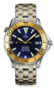 Omega - 2455.80.00 Seamaster Diver 300M Automatic 41 Stainless Steel / Yellow Gold / Blue / Bracelet