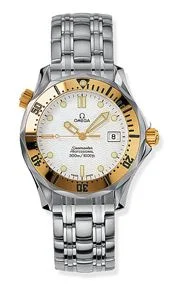 Omega - 2462.20.00 Seamaster Diver 300M Quartz 36.25 Stainless Steel / Yellow Gold / White / Bracelet