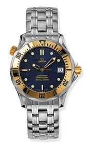 Omega - 2462.80.00 Seamaster Diver 300M Quartz 36.25 Stainless Steel / Yellow Gold / Blue / Bracelet