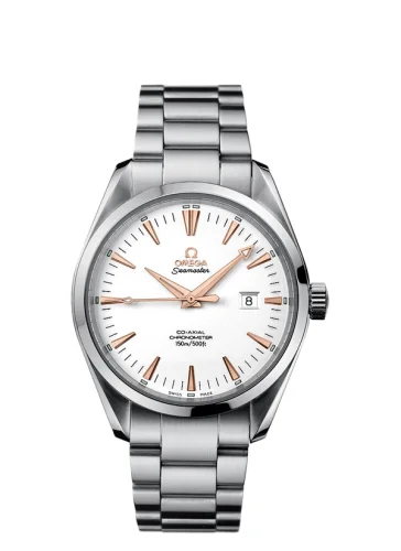Omega - 2502.34.00 Seamaster Aqua Terra 150M Co-Axial 42.2 Stainless Steel / White / Bracelet