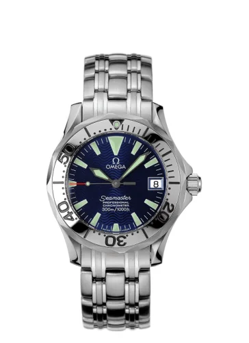 Omega - 2554.80.00 Seamaster Diver 300M Automatic 36.25 Stainless Steel / Electric Blue / Bracelet