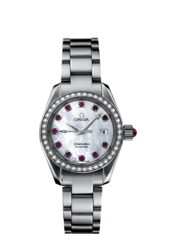 Omega Omega - 2565.78.00 Seamaster Aqua Terra 150M Automatic 29.2 Stainless Steel / Diamond / MOP - Ruby / Bracelet