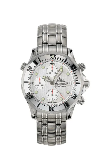 Omega - 2598.20.00 Seamaster Diver 300M Automatic 41.5 Chronograph Stainless Steel / White / Bracelet