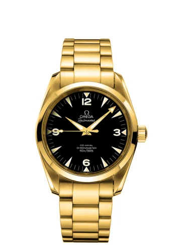 Omega - 2108.52.00 Seamaster Aqua Terra 150M Co-Axial 39.2 Railmaster Yellow Gold / Bracelet / China Train