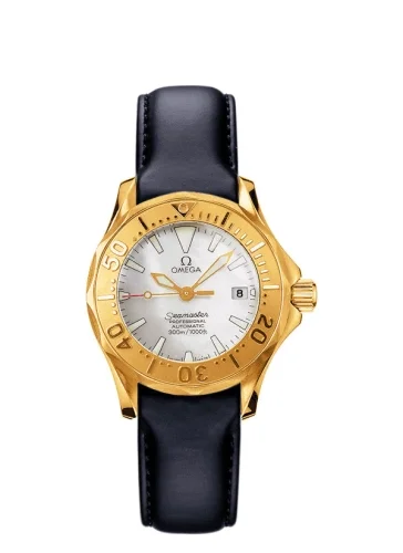 Omega Omega - 2672.70.91 Seamaster Diver 300M Quartz 28 Yellow Gold / White / Rubber