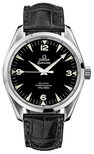 Omega - 2802.52.31 Seamaster Aqua Terra 150M Co-Axial 42.2 Railmaster / Black Alligator