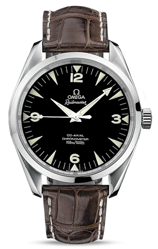 Omega - 2802.52.37 Seamaster Aqua Terra 150M Co-Axial 42.2 Railmaster / Brown Alligator