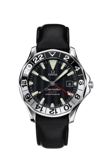 Omega Omega - 2834.50.96 Seamaster Diver 300M Automatic 41 GMT Stainless Steel / Black / Leather