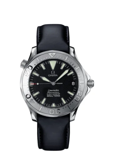 Omega - 2836.50.91 Seamaster Diver 300M Automatic 36.25 Stainless Steel / White Gold / Black / Leather