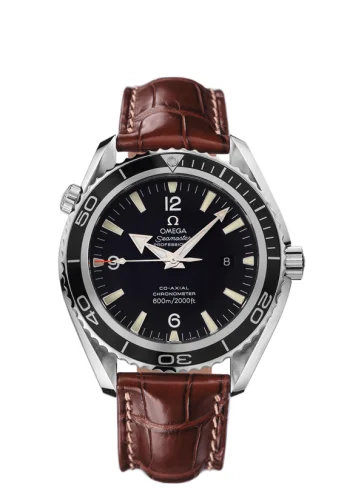 Omega - 2900.50.37 Seamaster Planet Ocean 600M Co-Axial 45.5 Stainless Steel / Black / Alligator