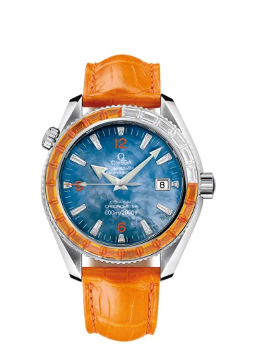 Omega - 2914.50.48 Seamaster Planet Ocean 600M Co-Axial 42 Mécanique 18 Sapphires / Short Strap