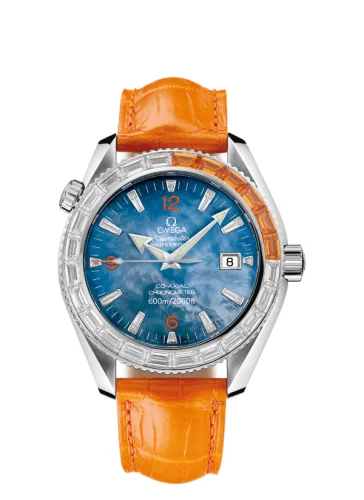 Omega - 2916.50.48 Seamaster Planet Ocean 600M Co-Axial 42 Mécanique 6 Sapphires/  Short Strap