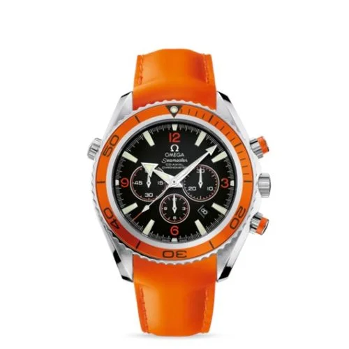 Omega - 2918.50.83 Seamaster Planet Ocean 600M Co-Axial 45.5 Chronograph Stainless Steel / Orange / Orange Rubber