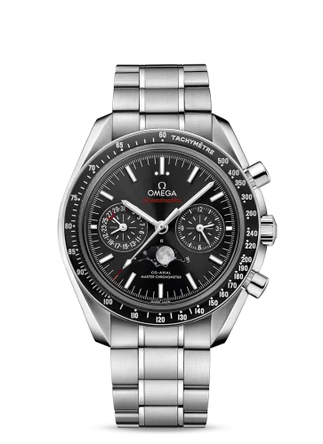 Omega - 304.30.44.52.01.001 Speedmaster Moonphase Chronograph Master Chronometer Stainless Steel / Black / Bracelet