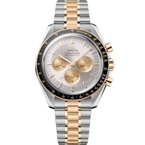 Omega - 310.20.42.50.02.001 Speedmaster Professional Moonwatch 3861 Stainless Steel - Moonshine Gold / Silver