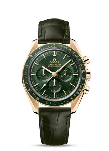 Omega - 310.63.42.50.10.001 Speedmaster Professional Moonwatch 3861 Moonshine Gold / Green