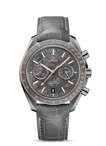 Omega - 311.63.44.51.99.002 Speedmaster Moonwatch Co-Axial Grey Side of the Moon Meteorite / Pin Buckle
