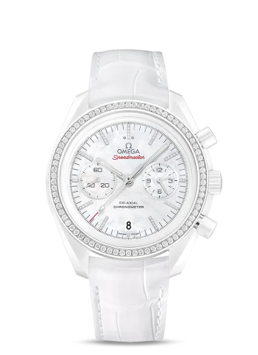 Omega - 311.98.44.51.55.001 Speedmaster Moonwatch Co-Axial White Side of the Moon Diamond