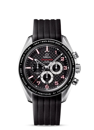 Omega - 321.32.44.50.01.001 Speedmaster Co-Axial 44.25 Stainless Steel / Carbon / Rubber / Schumacher the Legend