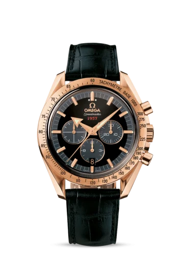 Omega - 321.53.42.50.01.001 Speedmaster Broad Arrow 1957 Red Gold / Black