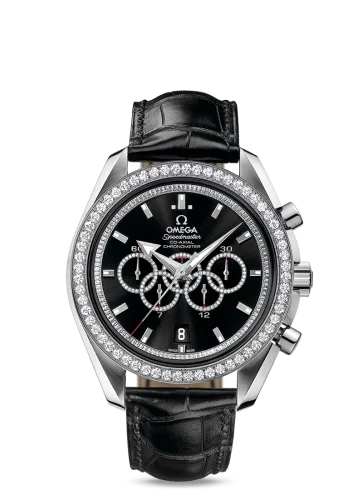 Omega Omega - 321.58.44.52.51.001 Speedmaster Co-Axial White Gold / Black / Diamond / Olympic Collection