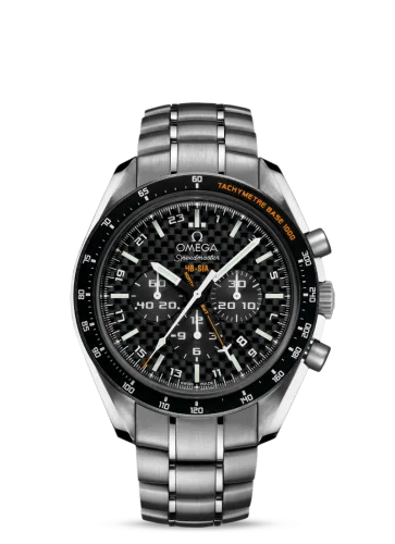 Omega - 321.90.44.52.01.001 Speedmaster HB-SIA Co-Axial GMT Titanium / Black Carbon / Bracelet