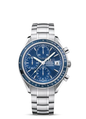 Omega - 3212.80.00 Speedmaster Date 40 Stainless Steel / Blue / Bracelet