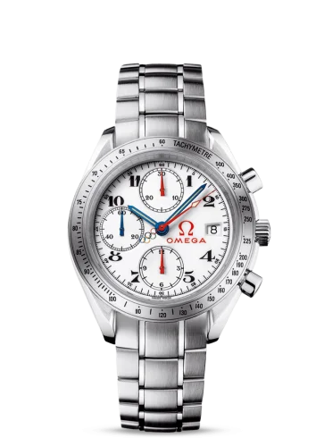 Omega - 323.10.40.40.04.001 Speedmaster Date 40 Stainless Steel / White / Bracelet / Olympic Timeless