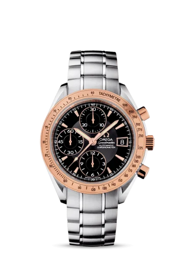Omega - 323.21.40.40.01.001 Speedmaster Date 40 Stainless Steel / Red Gold / Black / Bracelet