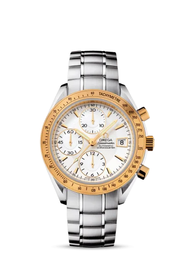 Omega - 323.21.40.40.02.001 Speedmaster Date 40 Stainless Steel / Yellow Gold / Silver / Bracelet