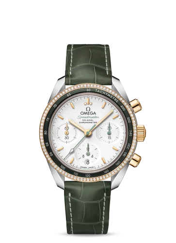 Omega - 324.28.38.50.02.001 Speedmaster Co-Axial 38 Stainless Steel / Yellow Gold / Diamond / Silver