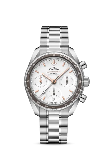 Omega - 324.30.38.50.02.001 Speedmaster Co-Axial 38 Stainless Steel / Silver / Bracelet