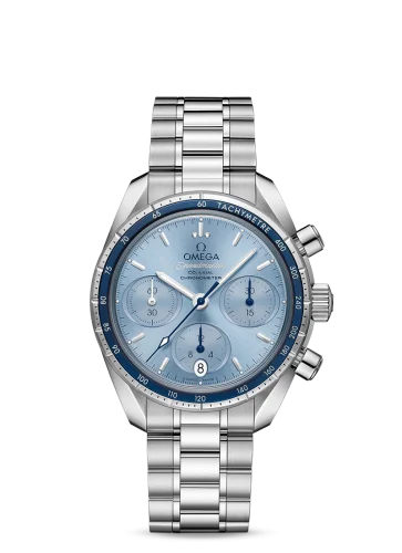Omega - 324.30.38.50.03.001 Speedmaster Co-Axial 38 Stainless Steel / Blue / Bracelet
