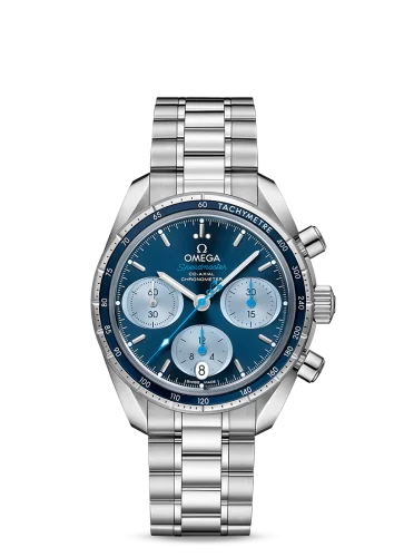 Omega - 324.30.38.50.03.002 Speedmaster Co-Axial 38 Stainless Steel / Blue / Bracelet / Orbis