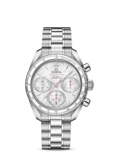 Omega - 324.30.38.50.55.001 Speedmaster Co-Axial 38 Stainless Steel / MOP / Bracelet