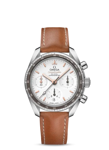 Omega - 324.32.38.50.02.001 Speedmaster Co-Axial 38 Stainless Steel / Silver / Strap