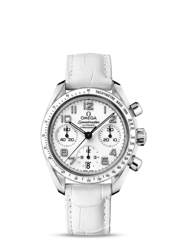 Omega Speedmaster Date 38 Stainless Steel / White