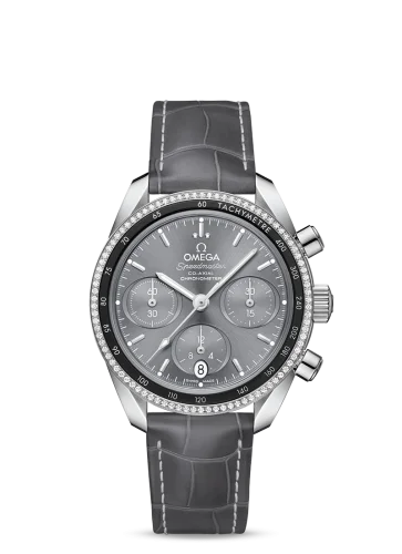 Omega - 324.38.38.50.06.001 Speedmaster Co-Axial 38 Stainless Steel / Diamond / Grey / Strap