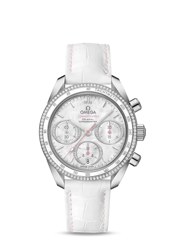 Omega - 324.38.38.50.55.001 Speedmaster Co-Axial 38 Stainless Steel / Diamond / MOP / Strap