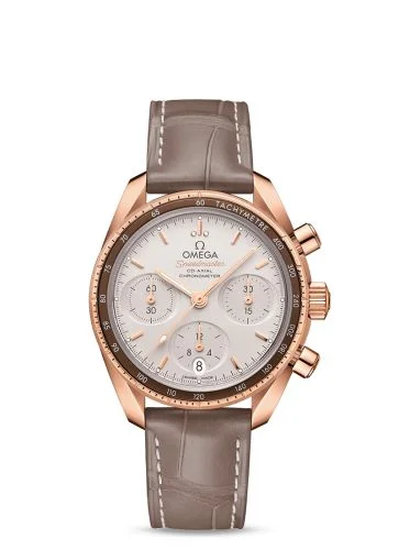 Omega - 324.63.38.50.02.003 Speedmaster Co-Axial 38 Sedna Gold / Diamond / Silver / Strap