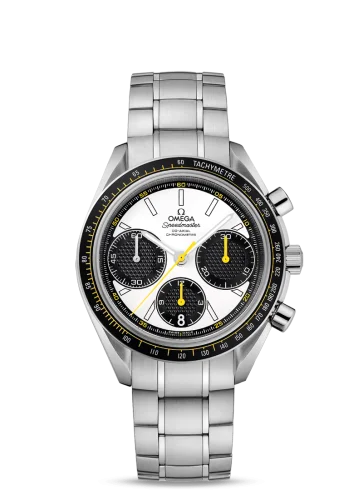 Omega - 326.30.40.50.04.001 Speedmaster Racing Co-Axial Chronograph Stainless Steel / Silver-Yellow / Bracelet