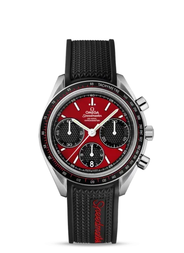 Omega - 326.32.40.50.11.001 Speedmaster Racing Co-Axial Chronograph Stainless Steel / Red / Rubber